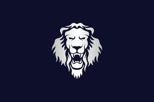 silver lion logo vector