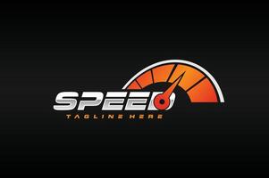 automotive speedometer speed logo vector