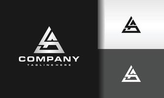 monogram SA triangle logo vector