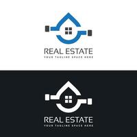 Vector real estate construction property house logo