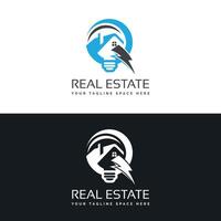 Vector real estate construction property house logo