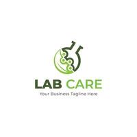 Medical Healthcare Natural Lab DNA Logo Template Vector