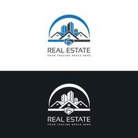 vector real inmuebles construcción propiedad casa logo