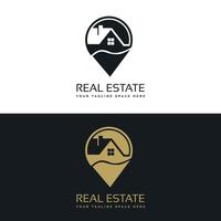 Vector real estate construction property house logo