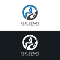 Vector real estate construction property house logo