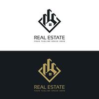 Vector real estate construction property house logo