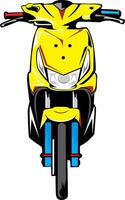 The art of modifying motorbikes vector