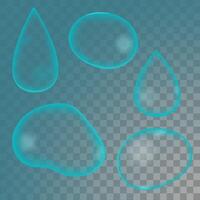 translucent liquid bubble shape refraction vector