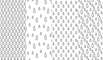 Drop oil pattern seamless repeat in cartoon style illustration. Doodle pattern on a transparent background. Set of patterns vector