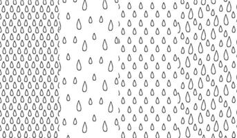 Drop oil pattern seamless repeat in cartoon style illustration. Doodle pattern on a transparent background. Set of patterns vector