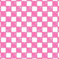 Pink checkers background vector abstract, seamless pattern popular grid pattern print on wall or tablecloth. Vector graphics for textiles and paper