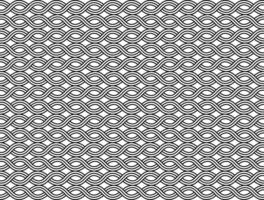 Connected Wave Seamless Pattern Background vector