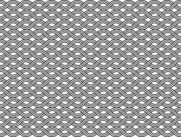 Connected Wave Seamless Pattern Background vector