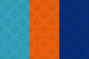 Abstract Islamic Geometric Stroke Pattern Design vector