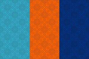 Abstract Islamic Geometric Stroke Pattern Design vector