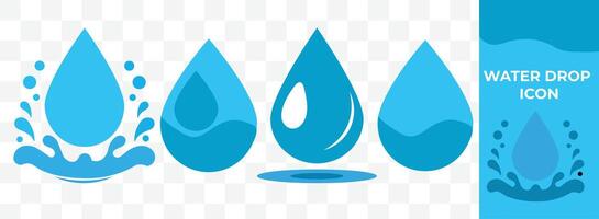 agua soltar icono. agua o petróleo soltar símbolo. agua soltar y chapoteo signo. chapoteo agua gota, vector ilustración