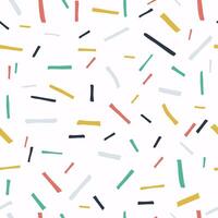 White background with colorful stripes. Vector seamless pattern, can be used for fabrics, wallpaper, web, scrabboking, card.