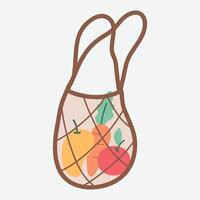 Cute Eco Net Bag illustration vector