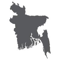 Bangladesh mapa. mapa de Bangladesh en gris color vector