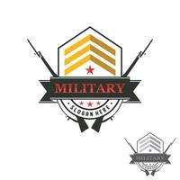 Military badges emblem and army patches typography vector