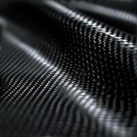 AI generated Close-up of a black metallic surface with a wavy, ripple pattern creating an abstract texture photo