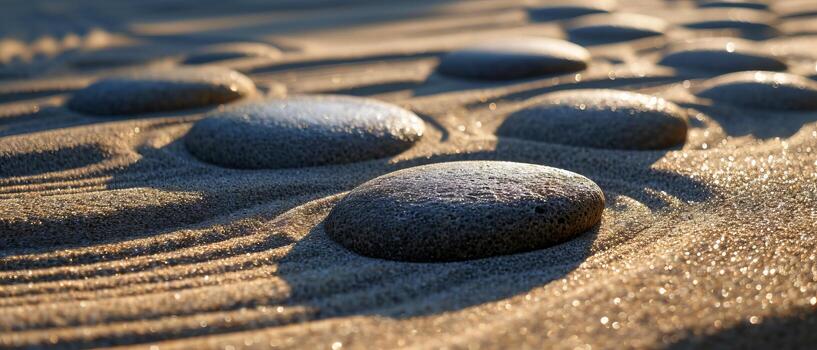 ai generado arena superficie textura con círculos y oscuridad, para relajación y espiritual armonía. jardín de meditación, relajación, restauracion de balance, armonía de espiritualidad y relajación foto