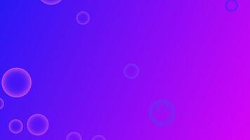 blue and magenta abstract background with animated bubbles video