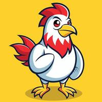 gallina vector ilustración mascota tipo