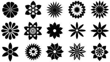 Exquisite Flower Icon Set High-Quality Vector Art for Versatile Use