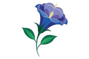lisianthus Flower Vector Illustration Isolated on a Clean Background