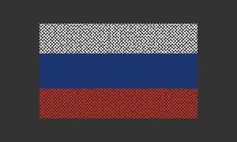 Russian Flag mesh pattern with dark background vector