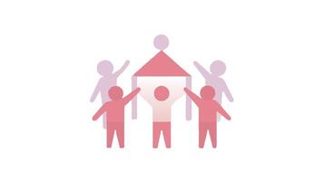 Team Work Building Vector Art