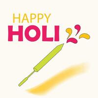 Happy Holi celebration and wishes vector