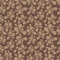 Seamless pattern with brown swirls vector