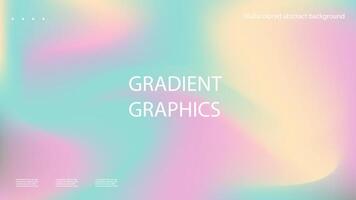 Trendy minimalist fluid blurred gradient background. Modern background for poster, brochure, advertisement, placards, website landing page. In pastel colors Vector illustration