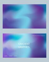 Trendy minimalist liquid blurred gradient background. Poster with grunge texture. Modern background for poster, brochure, advertising, placards, website landing page. Vector illustration