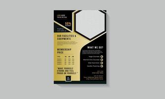 Modern and professional Gym flyer template vector