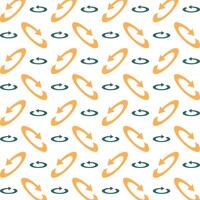 Rotation icon brilliant trendy multicolor repeating pattern vector illustration background