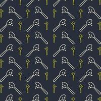 Spoon with sugar repeating pattern trendy style icon beautiful vector illustration background