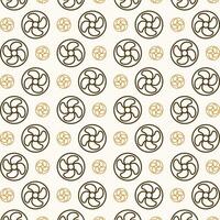 Exhaust fan multicolor trendy golden repeating pattern vector illustration background