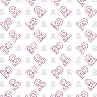 Nutritionist delightful trendy red color repeating pattern vector illustration background
