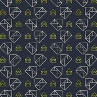 Email repeating pattern trendy style icon beautiful vector illustration background