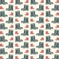 caucho botas icono encantador de moda vistoso repitiendo modelo vector ilustración antecedentes