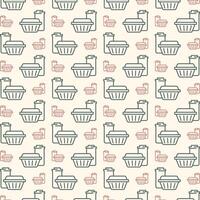 Container icon delightful trendy colorful repeating pattern vector illustration background