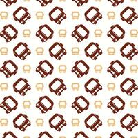 Bus attractive trendy multicolor repeating pattern vector illustration background