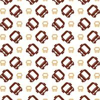 Bus attractive trendy multicolor repeating pattern vector illustration background