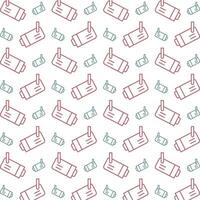 Studio light gorgeous trendy multicolor repeating pattern vector illustration background