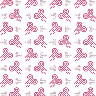 Wind delightful trendy red color repeating pattern vector illustration background
