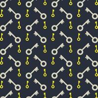 Key repeating pattern trendy style icon beautiful vector illustration background