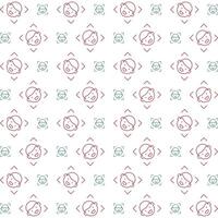 Potrait gorgeous trendy multicolor repeating pattern vector illustration background